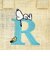 スヌーピー ジュートイニシャルミニトートバッグ〈R〉 ベージュ 天然素材 SNOOPY　