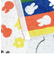 ミッフィー miffy ウォッシュタオル ストライプ柄 西川