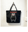 くまモン Kumamon ファスナー付き大きなトートバッグ ブラック