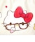 サンリオ ハローキティ 50th ふわふわ巾着ポーチ（ブルー） Sanrio