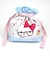 サンリオ ハローキティ 50th ふわふわ巾着ポーチ（ブルー） Sanrio