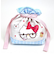 サンリオ ハローキティ 50th ふわふわ巾着ポーチ（ブルー） Sanrio