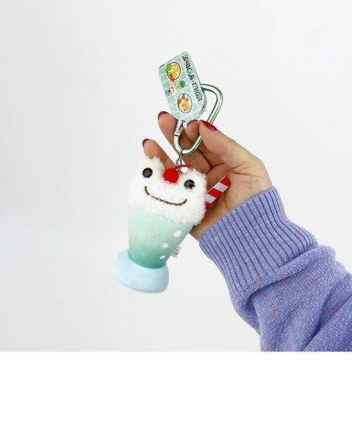 かえるのピクルス カラビナマスコット 純喫茶 メロンソーダ ぬいぐるみ