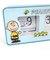 スヌーピー SNOOPY パタパタクロック 時計 インテリア ブルー