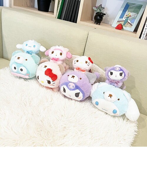 サンリオ　ハンギョドン　なかよちおむちゅ　くま　さゆり　ぬいぐるみ　マスコット サンリオ ハンギョドン なかよちおむちゅ くま ぬいぐるみ S