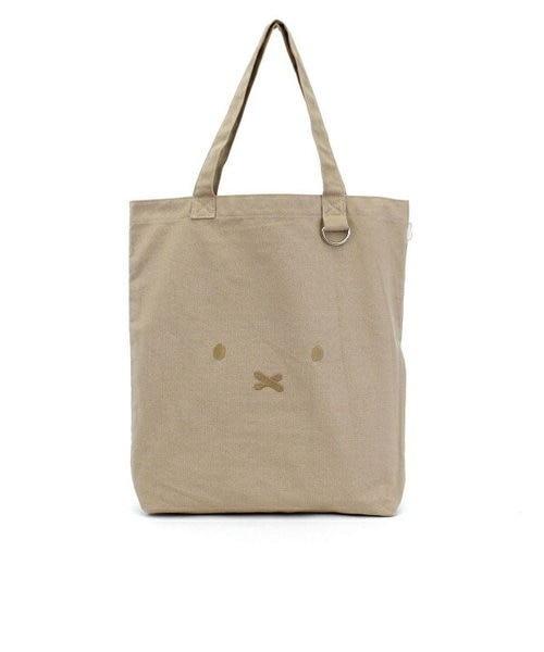 ミッフィー miffy 刺繍トートバッグ (ベージュ) 推し活 オタ活