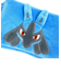 ポケットモンスター ルカリオ ミニティッシュポーチ (ブルー) 小物入れ ポケモン