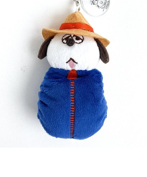 スヌーピー オラフ 寝袋 カラビナマスコット ぬいぐるみ