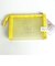 リラックマ サンエックス クリア3ポケット ミニポーチ イエロー
