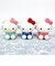 サンリオ ハローキティ お座り型シリコンがまぐちポーチ 3D POCHI ライトブルー Sanrio