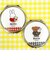 ミッフィー ボリス ミラー ギンガムシリーズ グレー miffy
