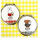 ミッフィー ボリス ミラー ギンガムシリーズ グレー miffy