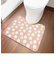 ふわりんこ トイレマット (フラワーピンク) 花柄 トイレ用品