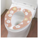 ふわりんこ 貼るだけ便座シート (フラワーピンク) 花柄 トイレ用品
