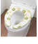 ふわりんこ 貼るだけ便座シート (フラワーグリーン) 花柄 トイレ用品