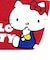 サンリオ ハローキティ サガラポーチ レッド Sanrio