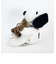 SNOOPY スヌーピー＆ベア チェック ぬいぐるみ Ｍ マスコット 人形 インテリア