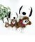 SNOOPY スヌーピー＆ベア チェック ぬいぐるみ Ｓ マスコット 人形 インテリア