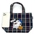 SNOOPY オラフ チェック ミニトート バッグ ランチバッグ デイユース