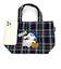 SNOOPY オラフ チェック ミニトート バッグ ランチバッグ デイユース