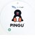 ピングー(PINGU)×松本セイジ 相良刺繍巾着（PINGU） 小物入れ