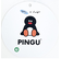 ピングー(PINGU)×松本セイジ 相良刺繍巾着（PINGU） 小物入れ