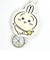 ちいかわ ダイカットキーチェーンウォッチ アイボリー（うさぎ） カラビナ付きクリアケース付属