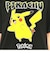 ポケットモンスター ピカチュウ ブラック Tシャツ Mサイズ アパレル ポケモン