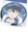 名探偵コナン 工藤新一 グリッター缶バッジ vol.2 日本製