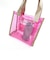 スヌーピー ビビットカラー クリアミニトートバッグ (ピンク)  SNOOPY