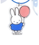 ミッフィー miffy チェキ収納＆バッジホルダー ブルー 推し活