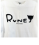 内藤ルネ Tシャツ（M) ホワイト ねこ レトロ RUNE
