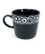 内藤ルネ 花柄 マグカップ ブラック キッチン 日本製 RUNE
