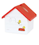 スヌーピー ハウス型ティッシュケース (ドッグハウス) SNOOPY