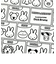 ミッフィー MIFFY & ANIMALS 巾着袋 (ブロック) スクール ランチ 日本製