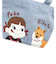 ペコちゃん ペコとしばた ミニトートバッグ (ブルー)