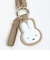 ミッフィー miffy PUスマートキーホルダー ミッフィーフェイス ベージュ