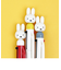 ミッフィー miffy & ANIMALS 3色ボールペン (イエロー) 文具  日本製