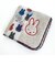 ミッフィー miffy ふわふわ刺繍ハンカチーフ グレー タオルハンカチ ハンドタオル