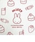 ミッフィー miffy フラットポーチ アイボリー 小物入れ メイクポーチ スクール