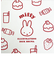 ミッフィー miffy フラットポーチ アイボリー 小物入れ メイクポーチ スクール