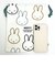 ミッフィー miffy イラストレーションズディックブルーナ 巾着 L ホワイト ポーチ 小物入れ メイク入れ