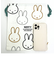 ミッフィー miffy イラストレーションズディックブルーナ 巾着 L ホワイト ポーチ 小物入れ メイク入れ