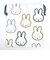 ミッフィー miffy イラストレーションズディックブルーナ 巾着 L ホワイト ポーチ 小物入れ メイク入れ