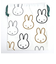 ミッフィー miffy イラストレーションズディックブルーナ 巾着 L ホワイト ポーチ 小物入れ メイク入れ