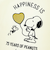 スヌーピー PEANUTS 75th 2way刺繍ショッピングバッグ (B) SNOOPY
