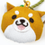 忠犬もちしば おかか ちりめんストライプ キーホルダー