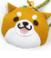 忠犬もちしば おかか ちりめんストライプ キーホルダー