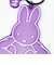 ミッフィー miffy マット染色キーホルダー (パープル)