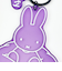 ミッフィー miffy マット染色キーホルダー (パープル)